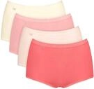 Maxislip SLOGGI "Basic+ Maxi", Damen, Gr. 40, rosa (rot, schwarz combination), Single