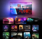 PHILIPS OLED-Fernseher "55OLED811/12", Energieeffizienz: G (A-G), schwarz, 55 &prime;&prime;,