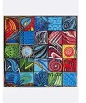 Fu&szlig;matte SALONLOEWE Gr. 8, bunt, B:85cm H:7mm L:85cm, Kunstfaser, Polyamid,