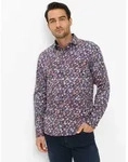 Langarmhemd BRAX "Style HAROLD", Herren, Gr. M, Normalgr&ouml;&szlig;en, bunt (navy),...