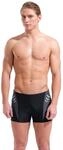 Badeshorts ARENA "M ARENA STEPLOGO SWIM SHORT", Herren, Gr. 9, N-Gr, schwarz
