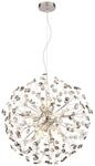 GLOBO LIGHTING H&auml;ngeleuchte "KATRINA", silber (verchromt), &Oslash; 60cm H: 150cm, 1 Stk.,