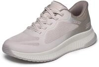 Slip-On Sneaker SKECHERS "BOBS SQUAD 4", Damen, Gr. 35, beige (taupe, multi),