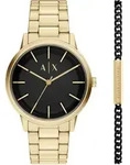 Quarzuhr ARMANI EXCHANGE, gelbgoldfarben, Armbanduhren, Herren, Quarzuhr, Armbanduhr,