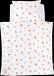 Tr&auml;umeland Babybettw&auml;sche "Jersey Dinolino" 2 Stk. mit Allover-Print