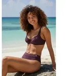 B&uuml;gel-Bikini-Top LASCANA "Lolo", Damen, Gr. 40, Cup C, braun (aubergine),...