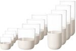 Villeroy & Boch Gl&auml;ser-Set "Bargl&auml;ser Manufacture Rock 12er Set wei&szlig;-transparent"