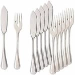 Villeroy & Boch Fischbesteck "Fischbesteck Neufaden Merlemont 6er Set silber"