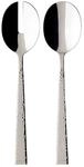 Besteck-Set VILLEROY & BOCH "Salatbesteck Blacksmith 2er Set edelstahl", silber