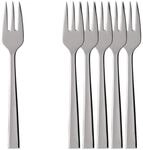 Tafelgabel VILLEROY & BOCH "Kuchengabeln Victor 15,5 cm 6er Set edelstahl", silber