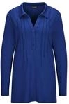 GOLDNER Langarmshirt "Kurzgr&ouml;&szlig;e Halbarm Blusenshirt mit Hemdkragen" Biesen