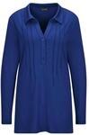 Langarmshirt GOLDNER "Kurzgr&ouml;&szlig;e Halbarm Blusenshirt mit Hemdkragen", Damen, Gr. 20,
