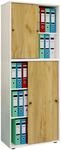 VCM Aktenschrank "B&uuml;roschrank Aktenschrank Schiebet&uuml;ren Lona 5fach" 1 Stk. tlg.