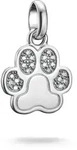 Charm-Einh&auml;nger THOMAS SABO "Charm Pfoten-Design - Connect", silber (silberfarben,