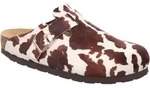Clog ROHDE "Alba", Damen, Gr. 37, braun (braun, kuh), Textil, gemustert, Schuhe...