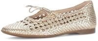 Gabor Ballerina, Sommerschuh in modischer Flecht- und Metallicoptik