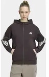 Kapuzensweatjacke ADIDAS SPORTSWEAR "W STA 3S FZ HD", Damen, Gr. S, aurora coffee,