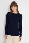 Strickpullover CECIL, Damen, Gr. L (42), blau (deep denim blau melange), Web, 60%