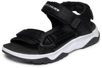 Sandale SKECHERS "TREAD SEEKER", M&auml;dchen, Gr. 27, schwarz-wei&szlig; (schwarz, wei&szlig;),