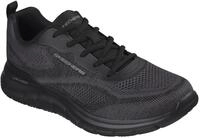Sneaker SKECHERS "TRACK-POHLTER", Herren, Gr. 39, schwarz uni, Textil, unifarben,