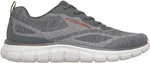 Sneaker SKECHERS "TRACK-POHLTER", Herren, Gr. 40, grau, Textil, Schuhe Sneaker,
