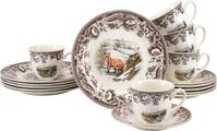 Kaffeeservice CREATABLE "Haydon Grove Bunt, Service 18-tlg.", braun (bunt), 18,