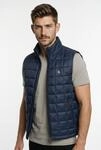 Steppweste CALVIN KLEIN JEANS, Herren, Gr. S, schwarz sapphire, Web, Obermaterial: