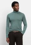 Strickpullover OLYMP "OLYMP Casual Strick, Pullover", Herren, Gr. XL, gr&uuml;n, 50%