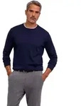 Strickpullover FALKE "Cotton Knit", Herren, Gr. XL, blau (night sky (6437)), Pullover