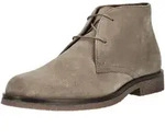 Schn&uuml;rstiefelette GEOX "Geox Stiefelette Veloursleder", Herren, Gr. 42, grau,