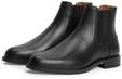 Chelseaboots TOMMY HILFIGER "CORPORATE DRESSY LTH CHELSEA", Herren, Gr. 42, schwarz,