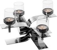 Fink Kerzenhalter "PASSIONA, Adventsleuchter" Teelichthalter mit Glaseinsatz,