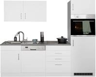 KOCHSTATION K&uuml;chenzeile "KS-Paris" Breite 230 cm, wahlweise mit E-Ger&auml;ten und