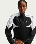 Laufjacke NIKE "W NK TEMPO SWSH DF JKT", Damen, Gr. XXL, schwarz-wei&szlig; (schwarz,