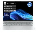 HP Notebook "OmniBook 3 16-bu0074ngx", glacier silber, 12 GB RAM 512 GB SSD,...