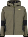 CMP Softshelljacke "KID SOFTSHELL JACKET FIX HOOD" mit Kapuze wasserabweisend,