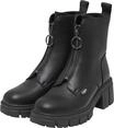 Stiefel BUFFALO "Buffalo ZORA FRONT ZIP - VEGAN NAPPA", Damen, Gr. 37, schwarz,