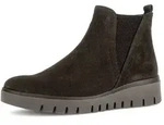 Chelseaboots GABOR, Damen, Gr. 37, mocca, Elastischer Einsatz, Veloursleder,
