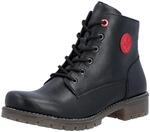 Schn&uuml;rstiefelette RIEKER, Damen, Gr. 36, schwarz, Lederimitat, Basic, Schuhe