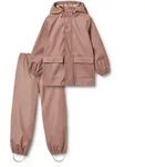 Trainingsanzug WHEAT "WHEAT Rainwear Ola Set", M&auml;dchen, Gr. 98, dusty lila, 55%
