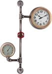 Casablanca by Gilde Wanduhr ""Abola" mit Antikfinish aus Metall" Mit Thermometer und
