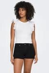 R&uuml;schentop ONLY "ONLMATHILDA S/L LACE DETAIL TOP JRS NOOS", Damen, Gr. S, wei&szlig;