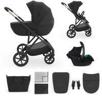 Kinderkraft Kombi-Kinderwagen "PRIME 3 3in1" 22 kg inkl. Babyschale MINK