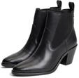Tommy Hilfiger Chelseaboots "LEATHER WESTERN CHELSEA BOOT" Trichterabsatz,