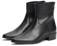 Tommy Hilfiger Stiefelette "LEATHER ANKLE BOOT W ZIP" Blockabsatz, Boots in...