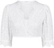 Dirndlbluse NINA VON C. "Dirndl-Bluse halbarm Celine", Damen, Gr. 32, wei&szlig;,