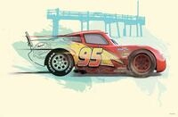 Komar Wandbild "Cars Lightning McQueen" 1 Stk. tlg. Kinderzimmer, Schlafzimmer,