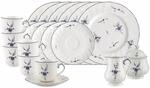 Geschirr-Set VILLEROY & BOCH "Kaffeeservice Vieux Luxembourg 20er Set wei&szlig;-blau",