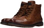 Schn&uuml;rboots BUGATTI, Herren, Gr. 43, braun (cognac), Lederimitat, Schuhe