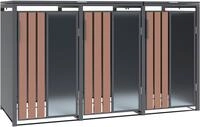WESTMANN M&uuml;lltonnenbox "Status 3" BxTxH: 198x80x116 cm, f&uuml;r 3x240 L M&uuml;lltonnen